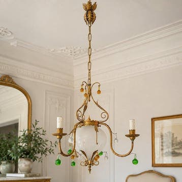 Plafondlamp - Opaline glas