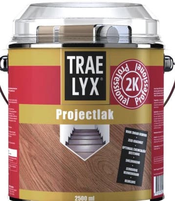 Trael Lyx projectlak 2K - zijdeglans blank - 2,5l, Overige kleuren, Nieuw, Ophalen of Verzenden, Lak