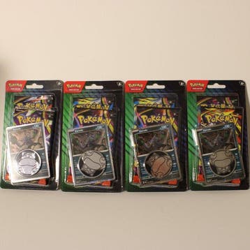 Pokémon - 4 Box - 4 Pokémon 2-pack blister - Various sets, Nieuw