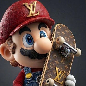 FRIDA (1982) - Super Mario Bros in Louis Vuitton | Tela XXL, Nieuw