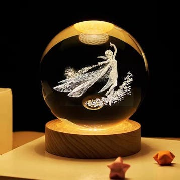 3D kristallen bol lamp  Stuur bericht voor eventuele aankoop, Huis en Inrichting, Verzenden, Nieuw, Glas, Vogel