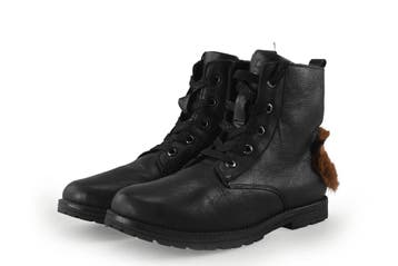 Muyters Veterboots Meisjes in maat 34 Zwart, Verzenden, Jongen of Meisje, Schoenen, Zo goed als nieuw