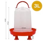 Kip Waterdispenser 3L Automatische Drinkemmer, Dieren en Toebehoren, Verzenden, Nieuw