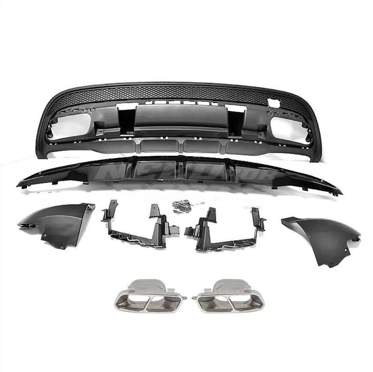 Diffuser With Chrome Exhaust Tips Voor Mercedes GLA X156, Auto-onderdelen, Carrosserie en Plaatwerk, Ophalen of Verzenden