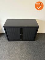 Roldeurkast - Basic - 70x100x43 - Zwart met zwarte roldeuren, Werkplek, Ophalen of Verzenden, Gebruikt, Kast