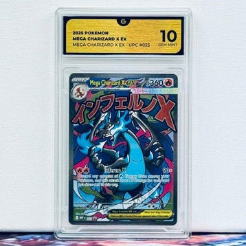 Pokémon Graded card - CHARIZARD 023 - Pokémon - GG 10, Nieuw