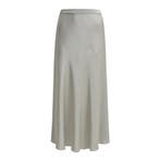 Milano Italy • grijze satijnen rok • 36, Kleding | Dames, Rokken, Verzenden, Maat 36 (S), Grijs, Milano Italy