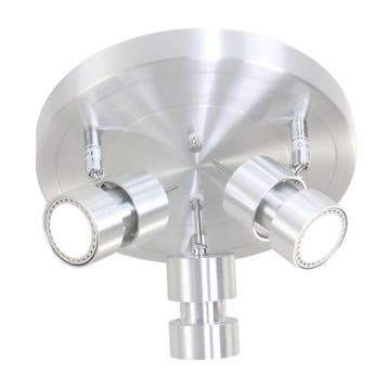 Ronde 3-lichts spot met GU10 lichtbronnen, Steinhauer, Na, Nieuw