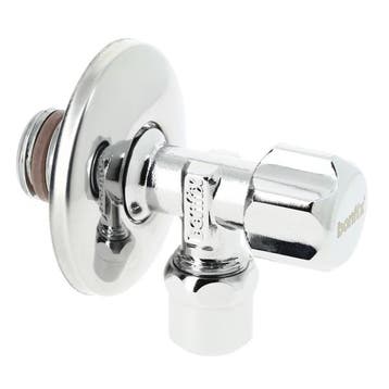 BONFIX Hoekstopkraan verchroomd 3/8 x 10 mm met rozet, Doe-het-zelf en Verbouw, Buizen en Afvoer, Ophalen of Verzenden, Nieuw