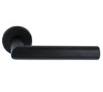 Deurklink Marc XL op ronde rozet mat zwart, Verzenden, Nieuw