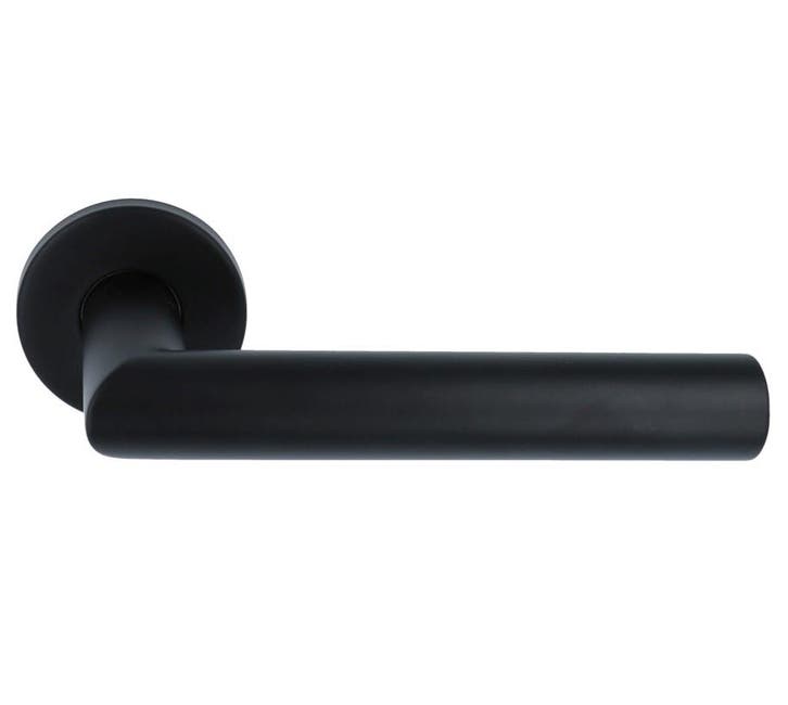 Deurklink Marc XL op ronde rozet mat zwart, Doe-het-zelf en Verbouw, Deuren en Horren, Verzenden