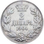 Servië. Petar I. 2 Dinara 1904 (Zonder minimumprijs)