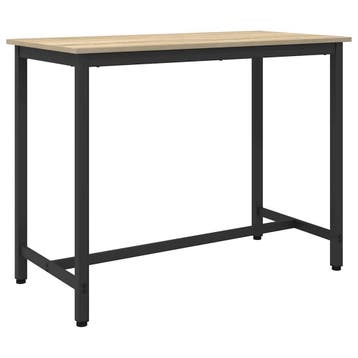 vidaXL Tafel Sonoma Eiken 100 x 50 x 76,5 cm Engineered hout, Huis en Inrichting, Tafels | Salontafels, Verzenden, Nieuw, Overige houtsoorten