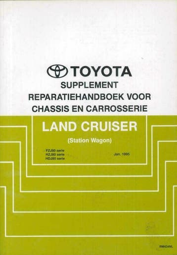 1995 Toyota Land Cruiser Stationwagon Reparatiehandboek, Verzenden