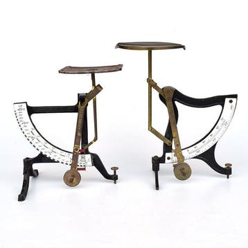 2 stuks Ph. J. Maul - Weegschaal - IJzer - Art Nouveau