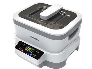 Samako PowerWave - Ultrasoon Reiniger - 1200 ml - Wit/Zwart, Verzenden, Zo goed als nieuw