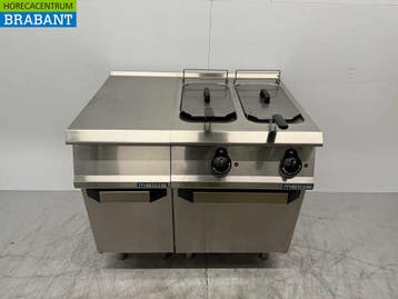 RVS Metos Dubbele Friteuse 10 liter 400V 120 cm Horeca, Ophalen of Verzenden, Gebruikt