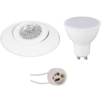 GU10 Inbouwspot Set - Mat Wit - Inbouw Rond - Trimless -, Ophalen of Verzenden, Nieuw, Overige fittingen, Plafondspot of Wandspot