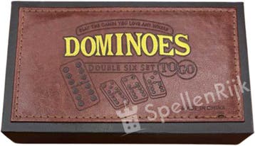 Domino Dubbel 6 – Extra Dikke 12 mm Stenen in Luxe PU Box |, Verzenden, Nieuw