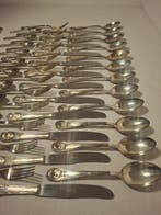 Bestekset voor 12 personen (51) - Metaal, Zilver -