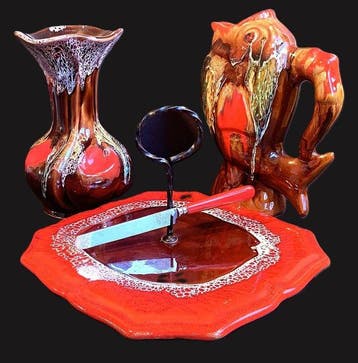Vallauris - Vaas - Keramiek - Vaas, kan, kaastableau, Antiek en Kunst, Curiosa en Brocante