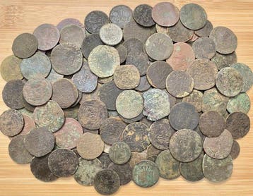 Nederland, Provinciaal. Lot van ruim 150 stuks bodemvondst, Postzegels en Munten, Munten | Nederland