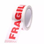 Fixman Inpaktape - Fragile - 48 mm x 66 meter - Witte ach..., Doe-het-zelf en Verbouw, Ophalen of Verzenden, Nieuw