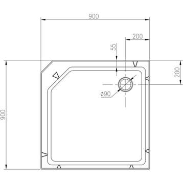 Xellanz Thermo Complete Douchecabine - 90x90x228cm -, Ophalen of Verzenden, Nieuw, Glas