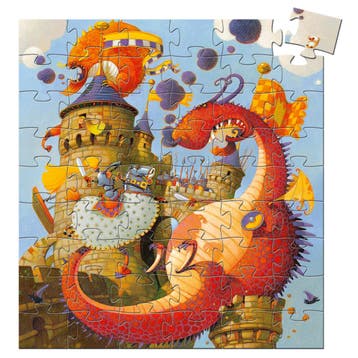 Djeco silhouetpuzzel ridder en draa van €13,99 voor €13,90, Ophalen of Verzenden, Nieuw