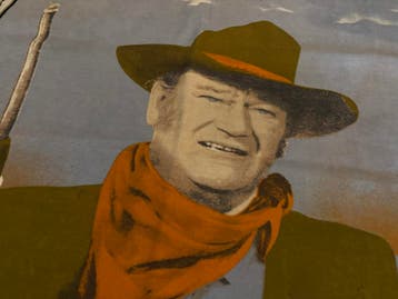 John Wayne wankleed - Country/Western deco, Verzamelen, Film en Tv, Ophalen of Verzenden, Zo goed als nieuw, Tv, Poster