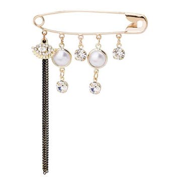 Fako Bijoux - Sierspeld / Sjaalspeld - Ketting - Pareltjes &, Sieraden, Tassen en Uiterlijk, Verzenden, Nieuw
