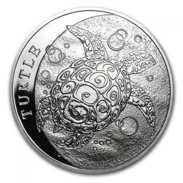 Fiji Schildpad 1 oz 2015, Verzenden, Losse munt, Zilver