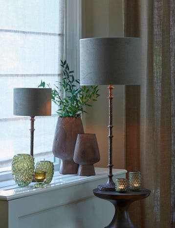 2dekans | Light & Living Cilinder Lampenkap Vandy - Olive -, Ophalen of Verzenden, Zo goed als nieuw