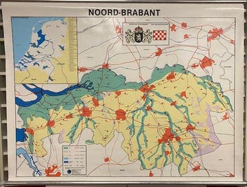 Klassikale kaart Noord Brabant, Verzenden, Nieuw