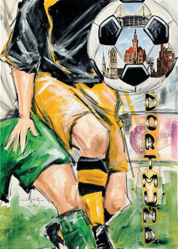 Kunstdruk Michael Hopf - Dortmund 50x70cm, Verzenden, Nieuw