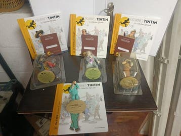 Tintin Set van 4 figuren - de officiële collectie, Nieuw