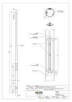 4 meter stalen lantaarnpaal inclusief 50W LED armatuur –..., Nieuw