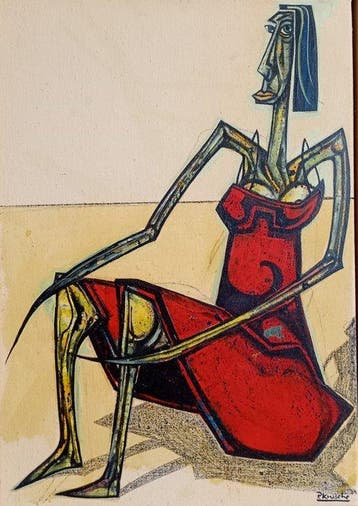 Peter Krusche - Das rote Kleid- klein.