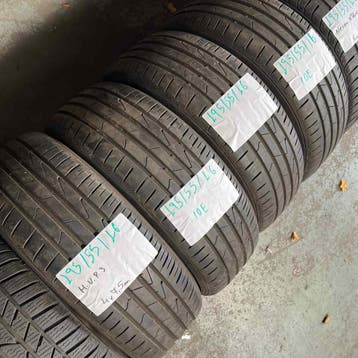 4 x Hankook Ventus Prime 3 195-55-16 Zomerbanden 7,5mm, Gebruikt, 16 inch, Ophalen of Verzenden, Band(en)