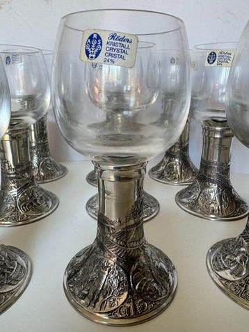 Roeders - Wijnglas (10) - glas, tin - Roeders Römer Crystal