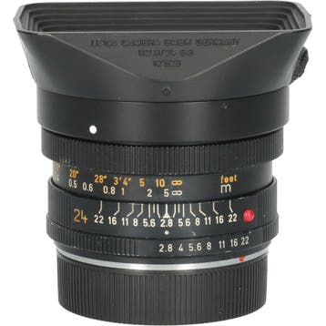 Tweedehands Leica ElmaritR 24mm f/2.8 CM6421, Ophalen of Verzenden, Gebruikt, Groothoeklens