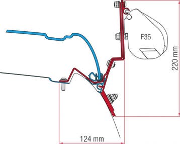 Fiamma Mercedes V-Class/Marco Polo Kit H1-L2 >2014 F35/F45, Ophalen of Verzenden, Nieuw