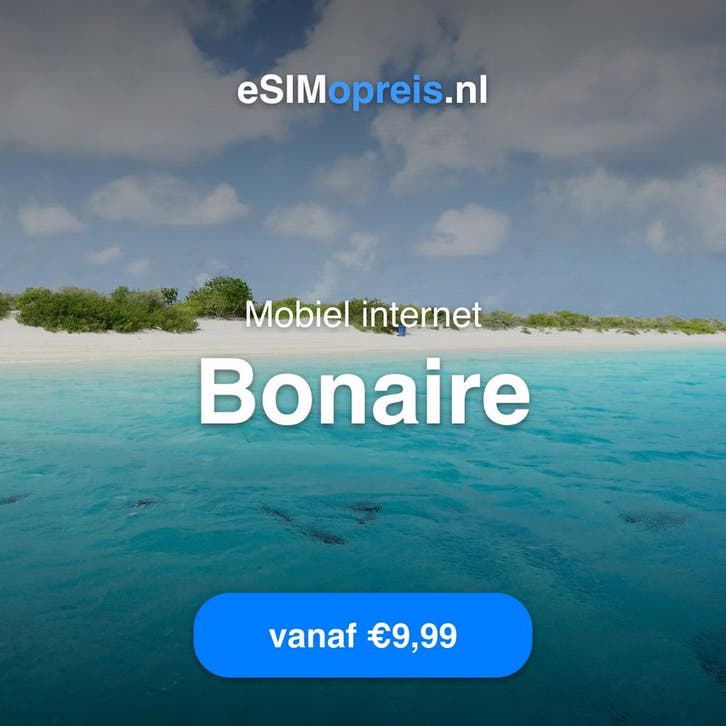 eSIM Bonaire - Mobiel internet vanaf €9,99, Telecommunicatie, Prepaidkaarten en Simkaarten, Prepaidkaart, Verzenden