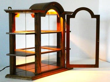 Vitrine - Zeer mooi lux vitrine kastje met verlichting voor