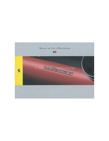 2013 FERRARI LAFERRARI INSTRUCTIEBOEKJE PORTUGEES