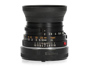 Leica 40mm f/2 Summicron-C (11542) - 1 jaar garantie, Ophalen of Verzenden, Zo goed als nieuw, Leica