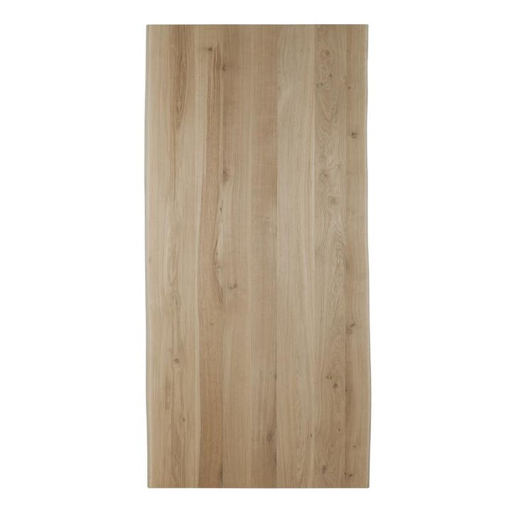Houten tafelblad salontafel - 4cm dik eiken - Boomstam afwer, Huis en Inrichting, Tafels | Salontafels, Nieuw, Verzenden