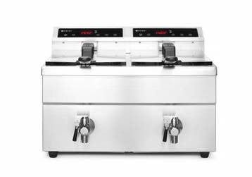 Inductie Friteuse Met Aftapkraan 2 X 8L | Hendi Profi Line |, Ophalen of Verzenden, Nieuw in verpakking