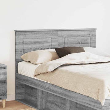 vidaXL Hoofdbord Grijs Sonoma Bewerkt hout, Huis en Inrichting, Slaapkamer | Bedden, Verzenden, Nieuw, Grijs, Hout