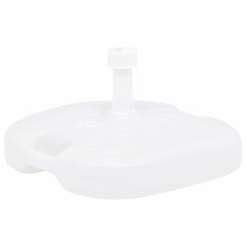 vidaXL Parasolvoet gevuld met zand/water 16 L kunststof wit, Verzenden, Nieuw, Minder dan 1 meter, Parasolvoet